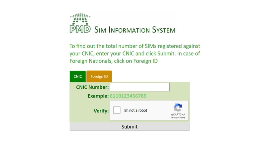 SIM Information System