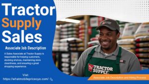 Tractor Supply Sales Associate Job Description