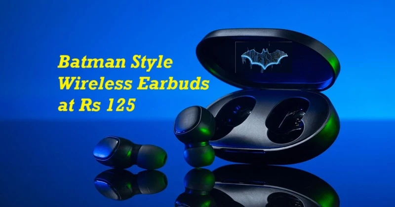 Rs 125 Only on TheSparkShop Batman Style Wireless BT Earbuds