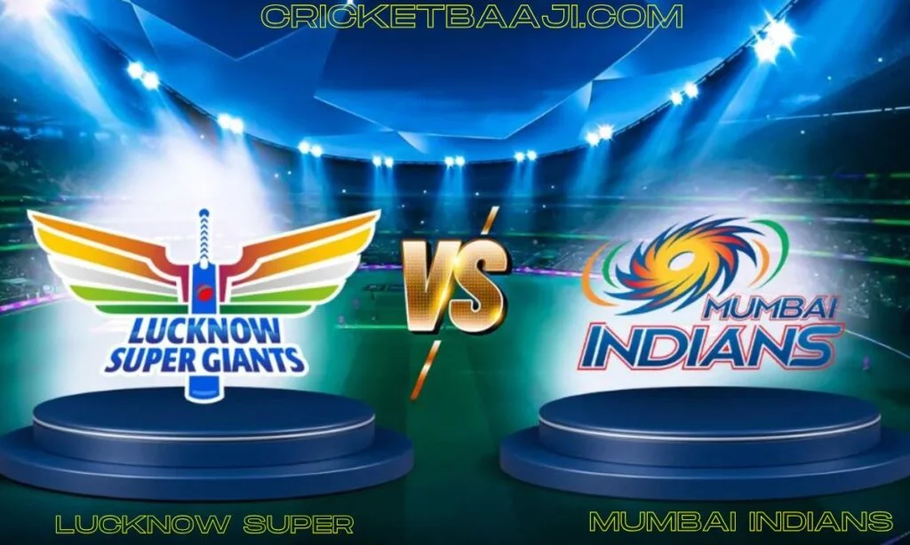 Lucknow Super Giants vs Mumbai Indians timeline
