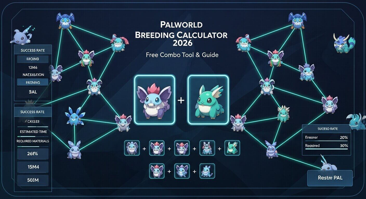 Palworld Breeding Calculator 2026 | Free Combo Tool & Guide