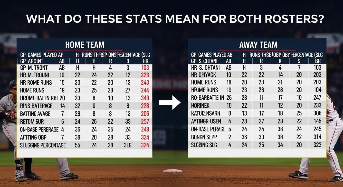 What Do These Stats Mean for Both Rosters
