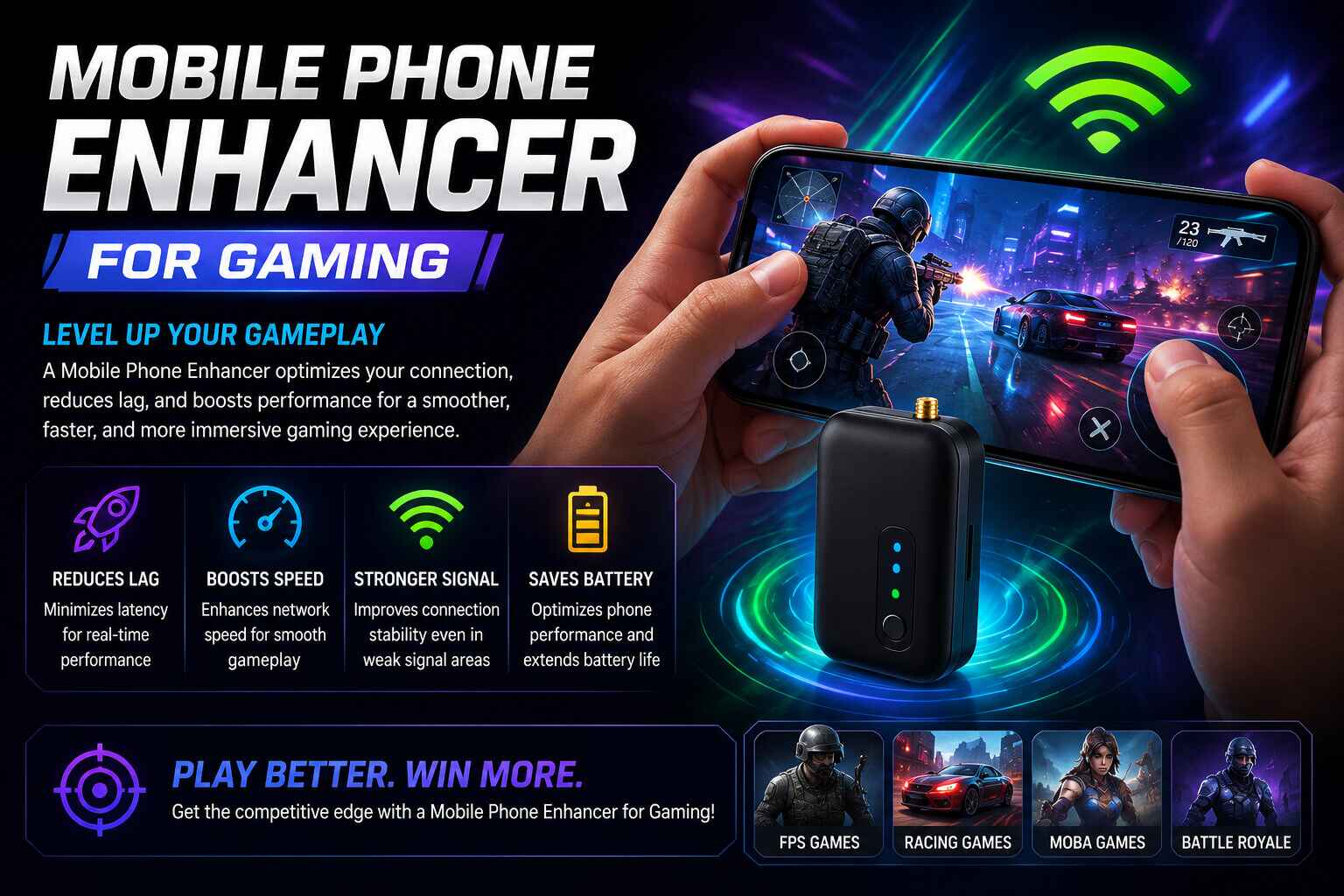 Mobile Phone Enhancer for Gaming
