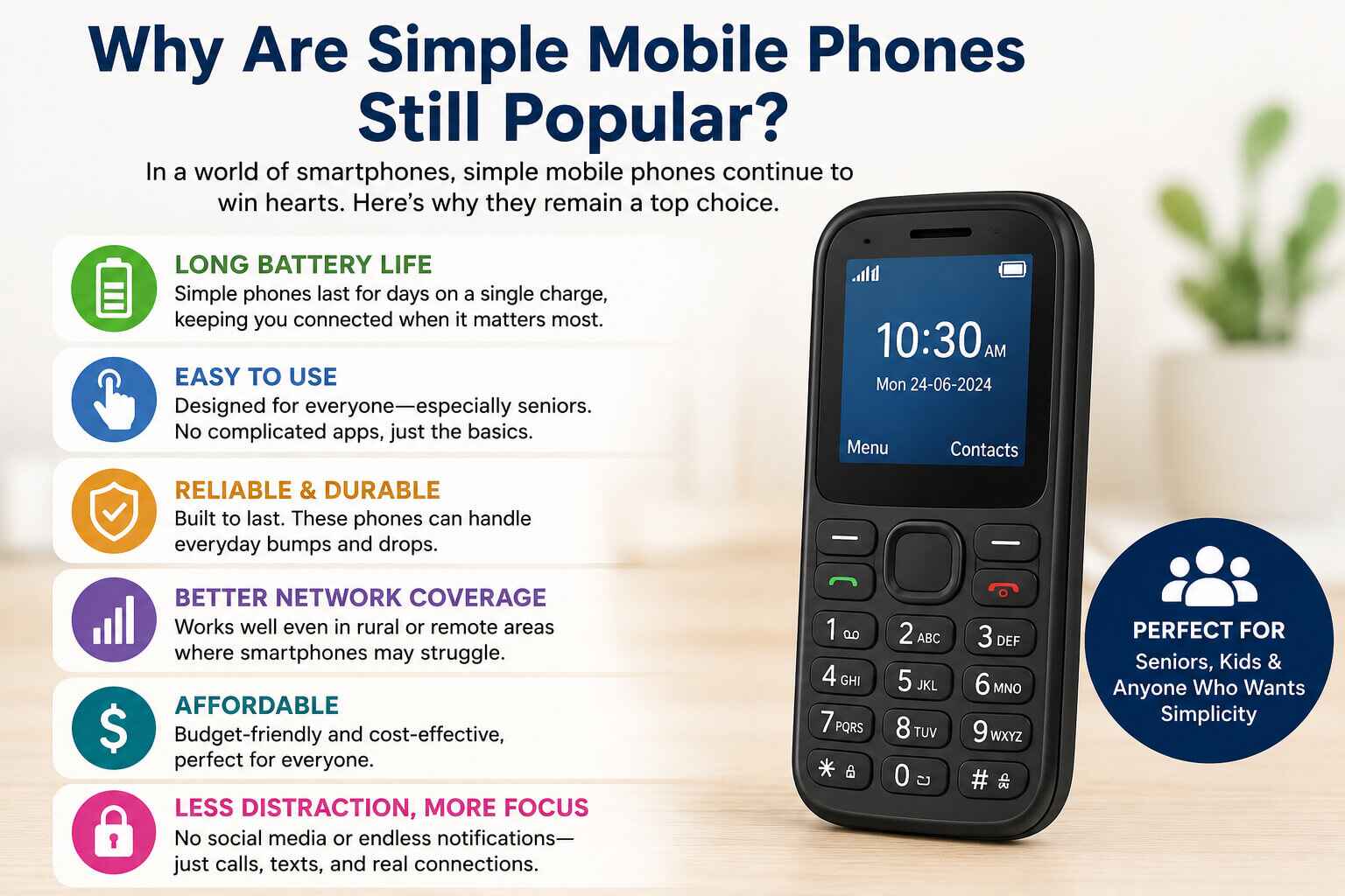 Why Are Simple Mobile Phones Still Popular?