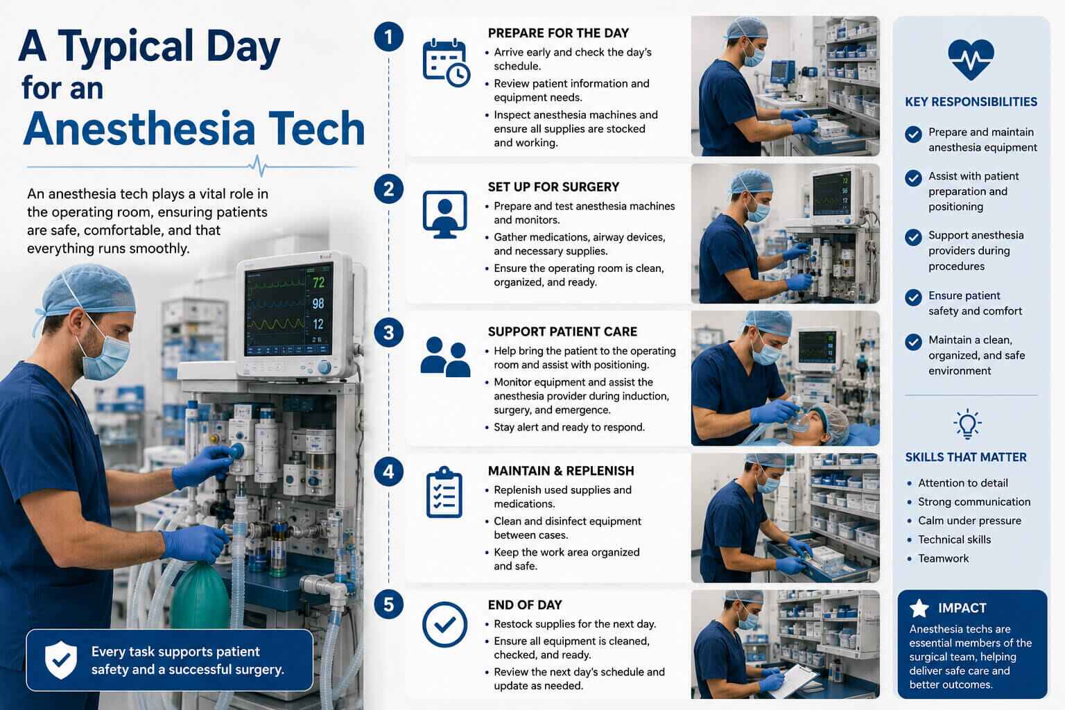 A Typical Day for an Anesthesia Tech