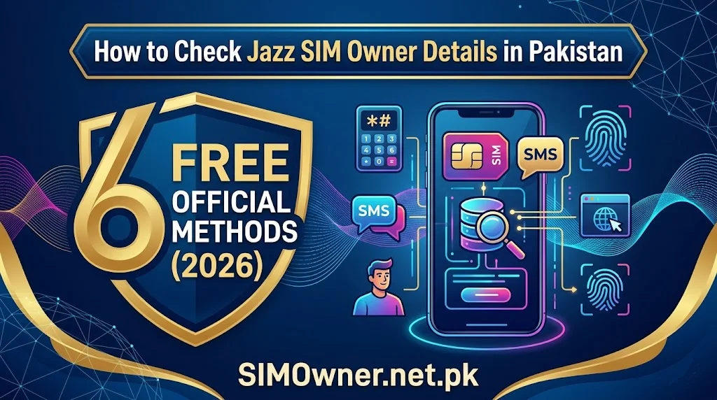 How to Check Jazz SIM Owner Details in Pakistan