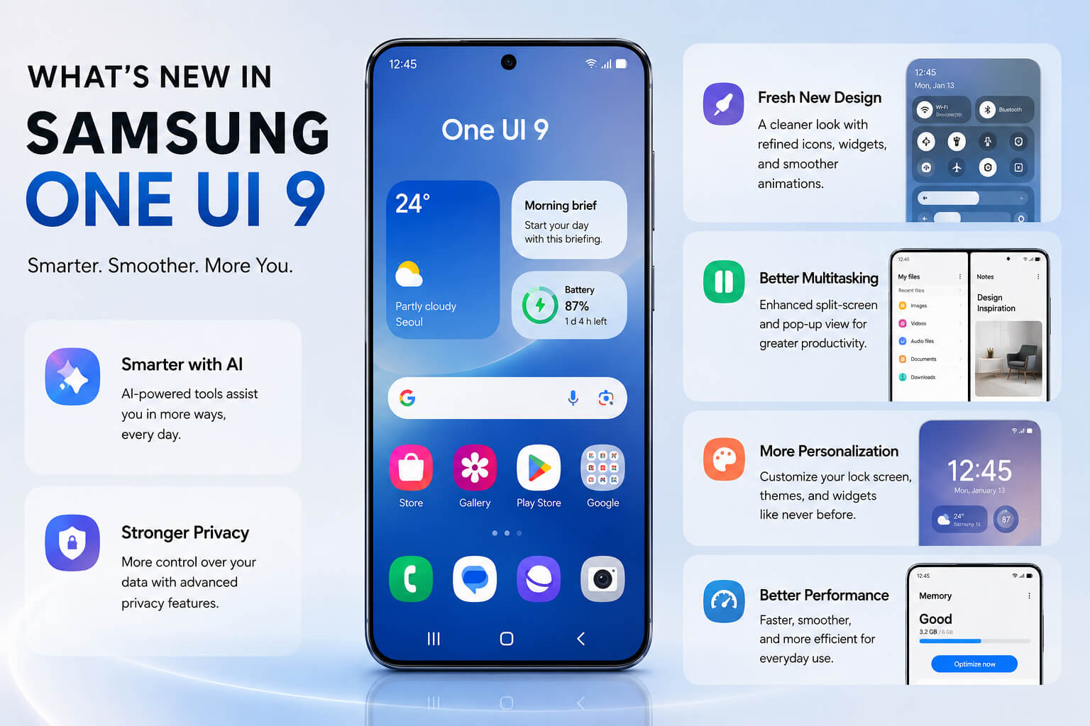 What's New in Samsung One UI 9