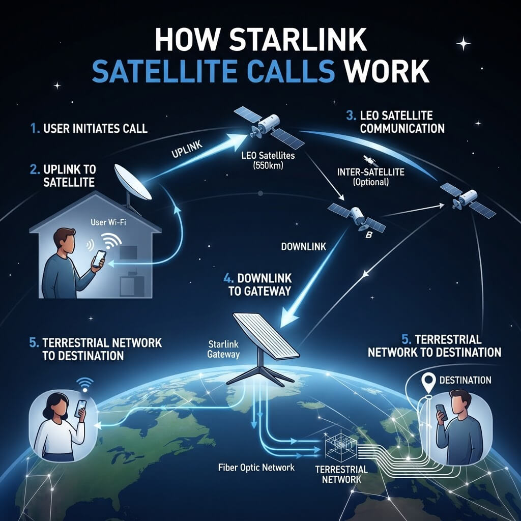 How Starlink Satellite Calls Work