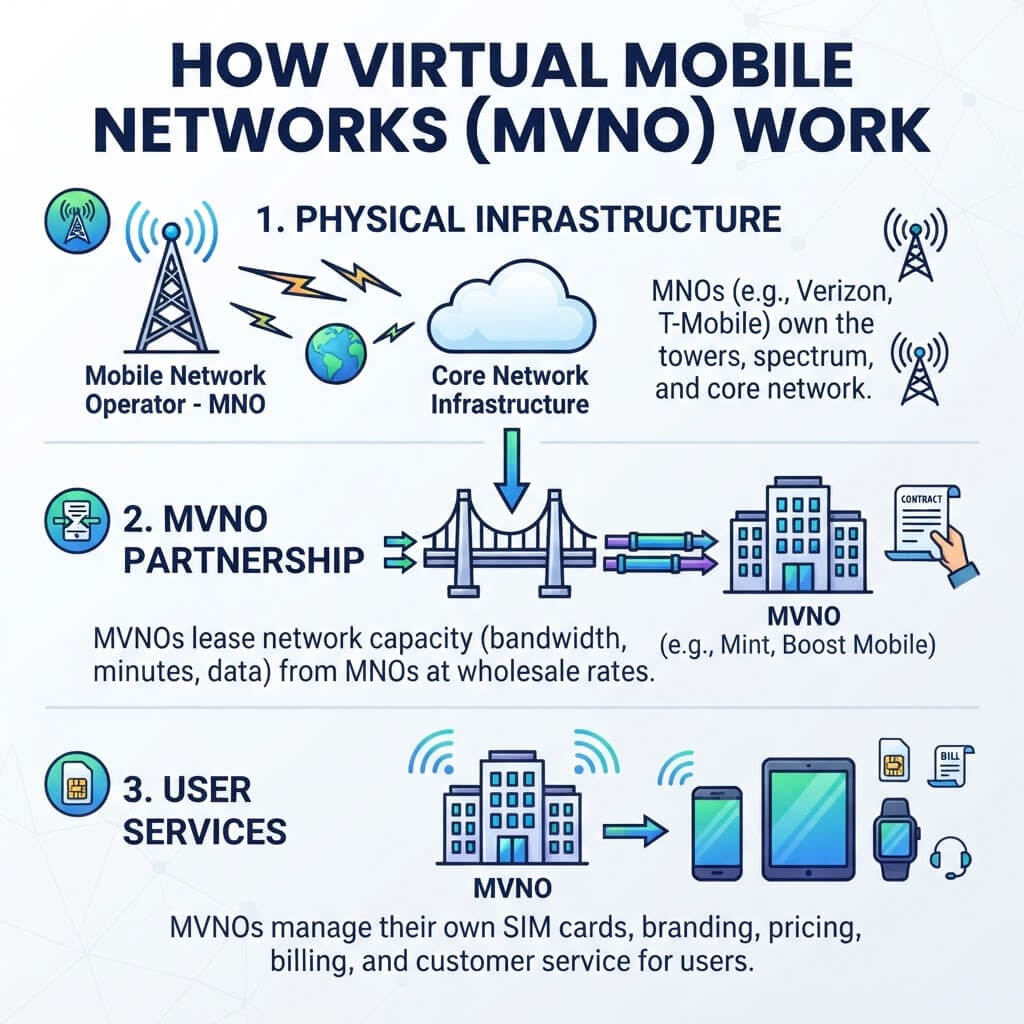 How Do Virtual Mobile Networks Work?