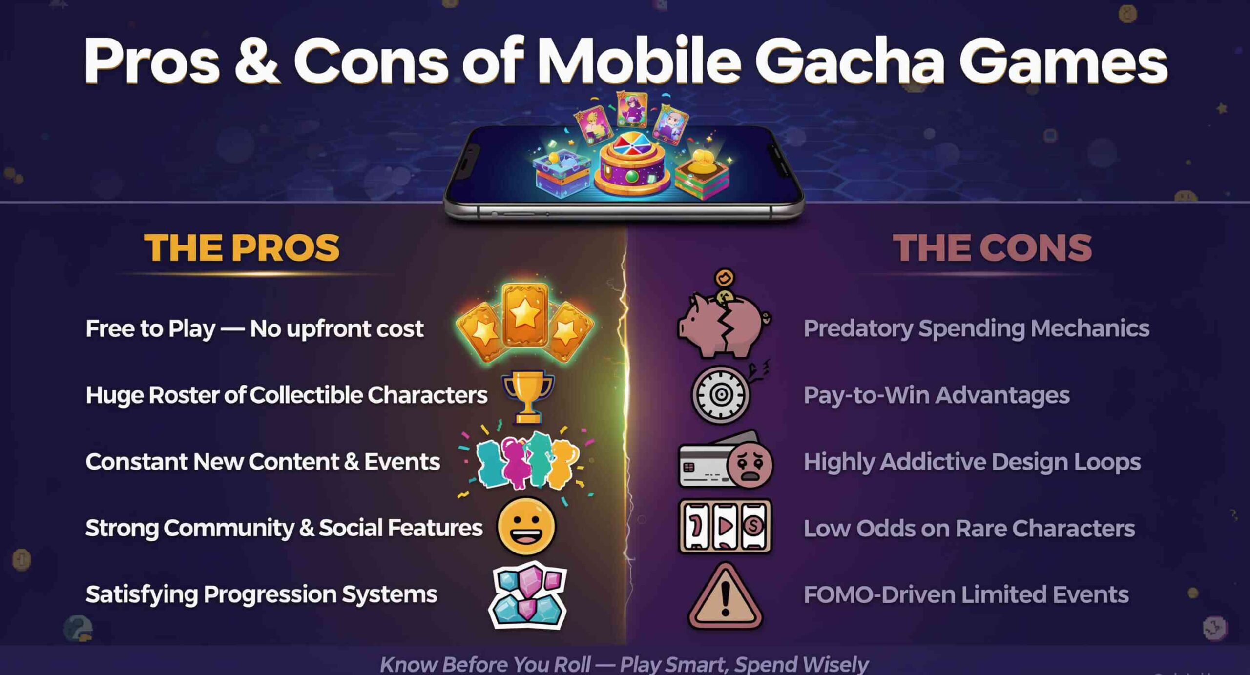 Pros and Cons of Mobile Gacha Games