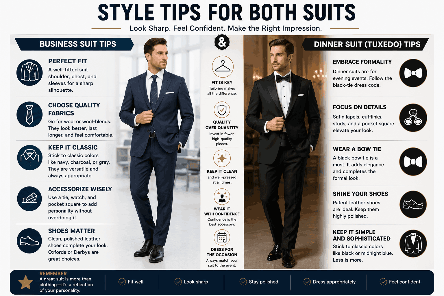 Style Tips for Both Suits