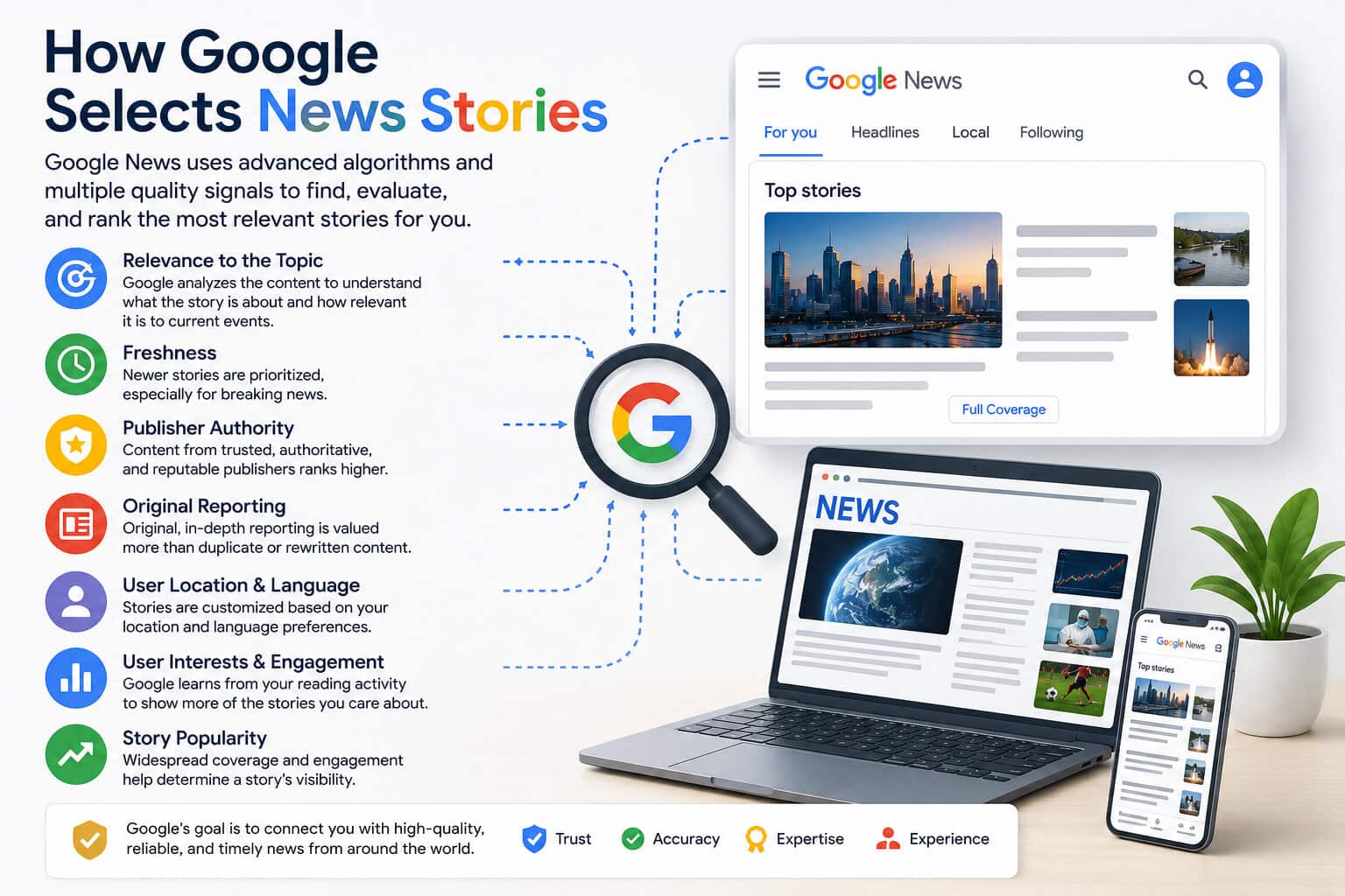 How Google Selects News Stories