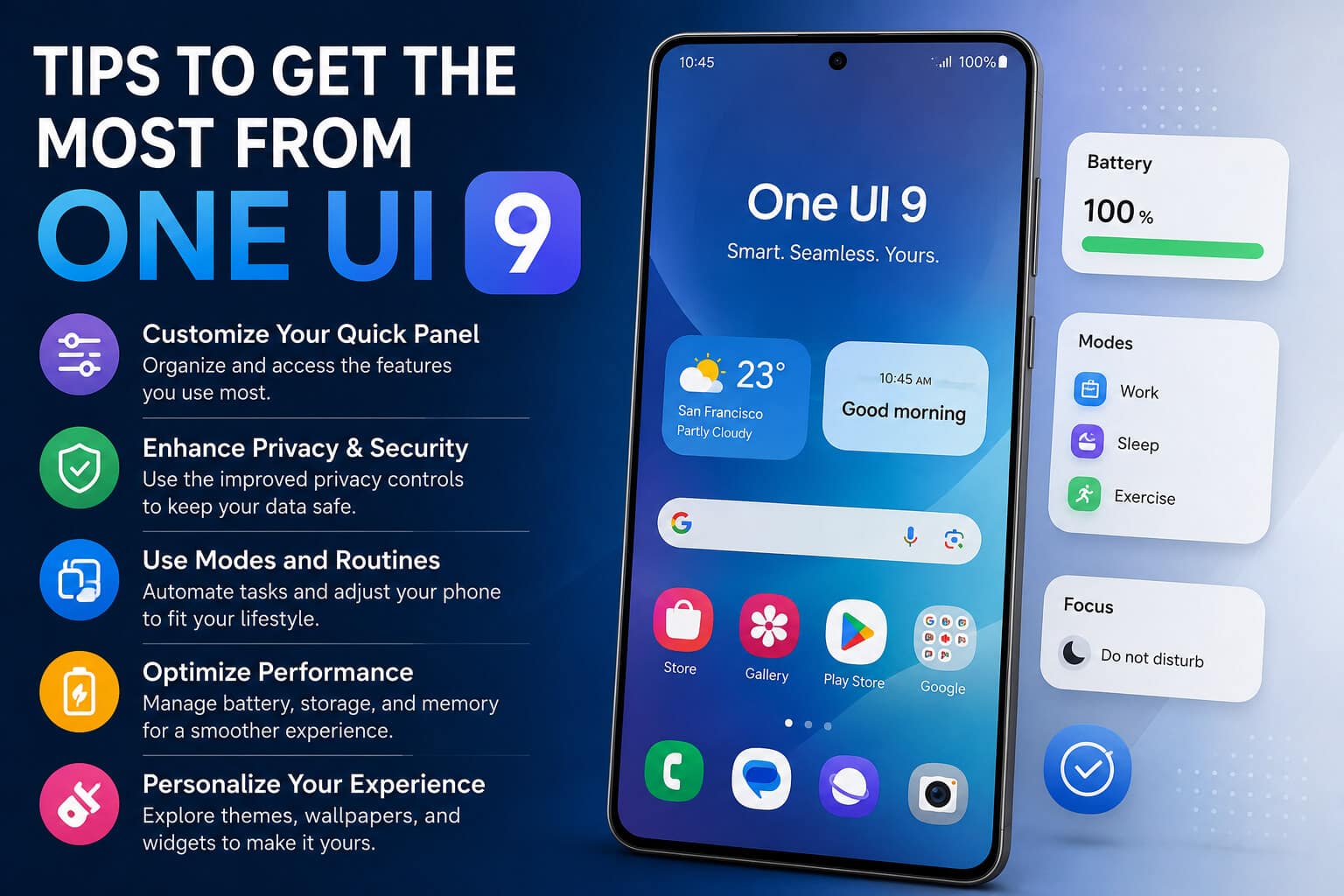 Tips to Get the Most from One UI 9