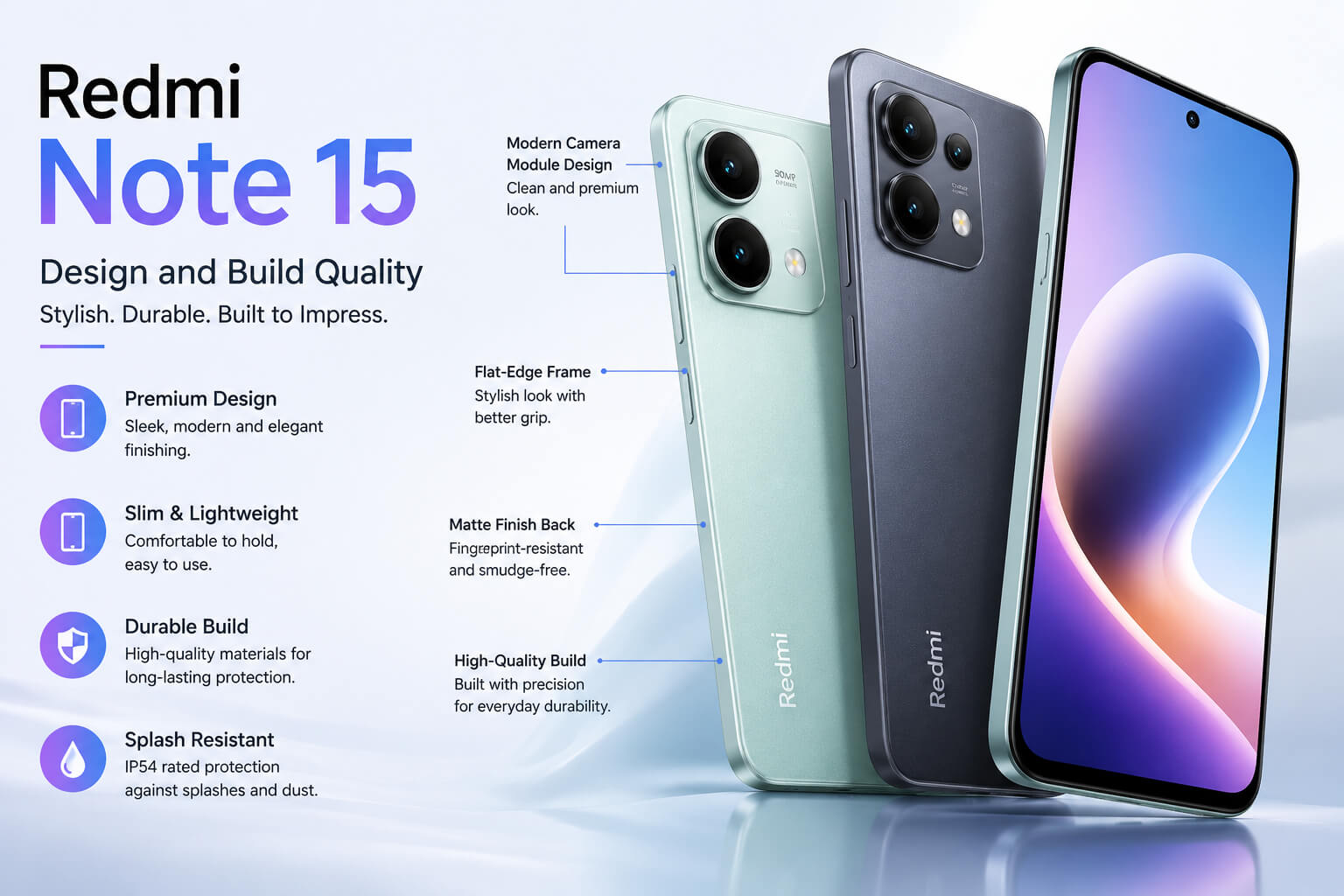 Redmi Note 15 Design and Build Quality