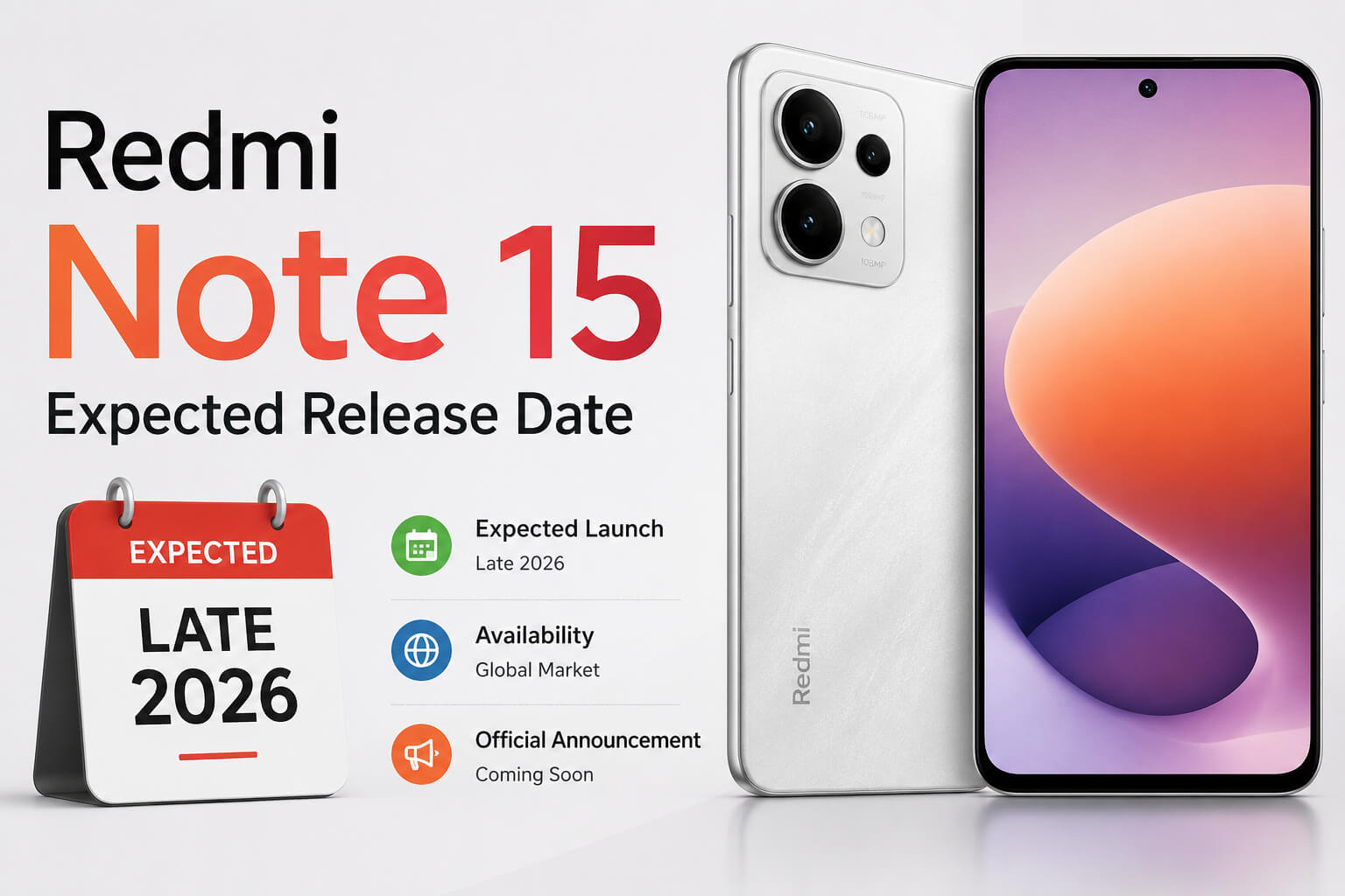 Redmi Note 15 Expected Release Date