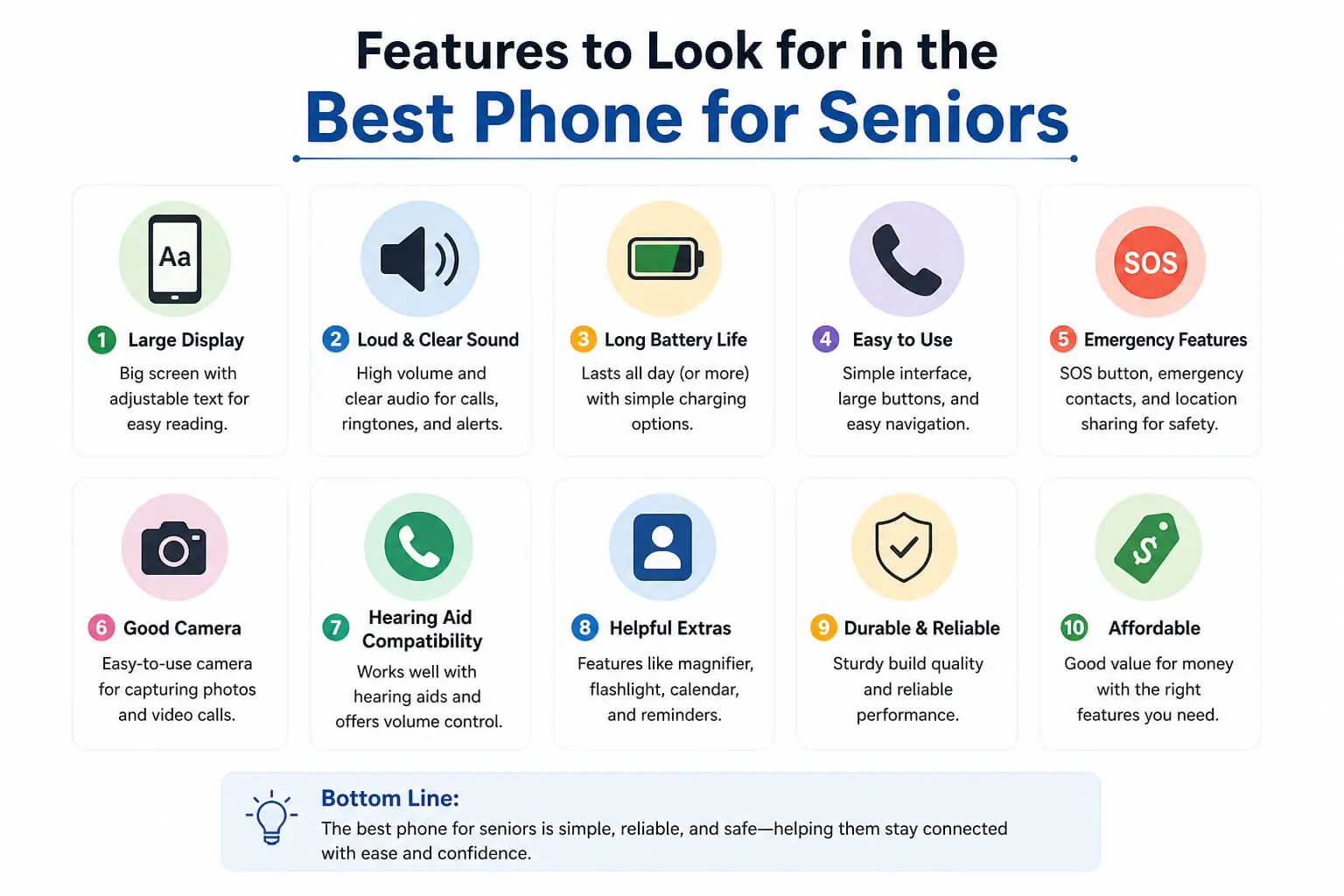 Features to Look for in the Best Phone for Seniors