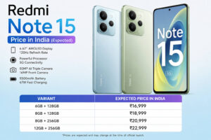 Redmi Note 15 Price in India (Expected)