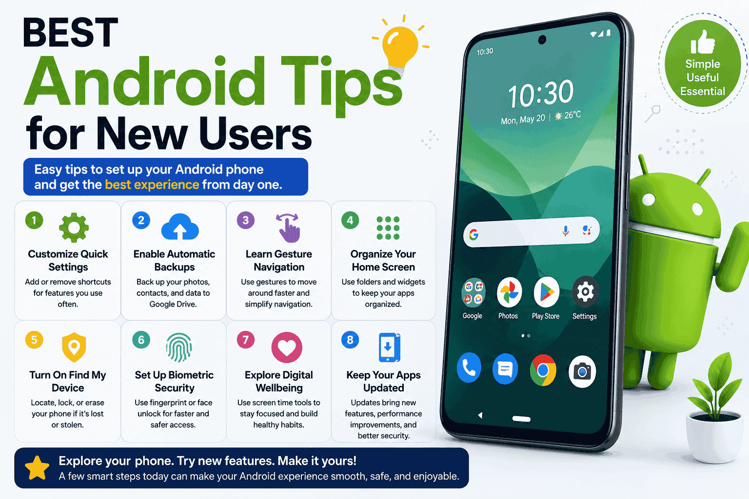 Best Android Tips for New Users